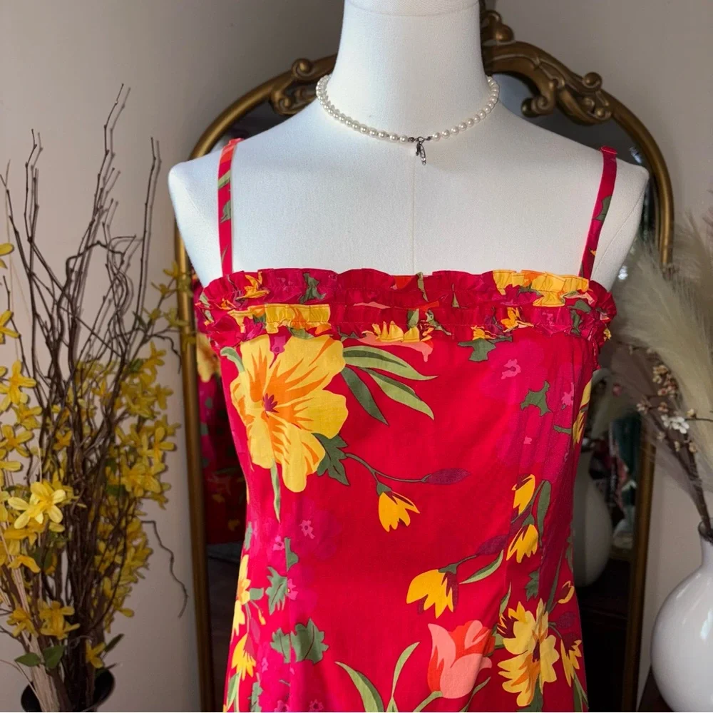 Vintage Y2K Giorgio Fiorlini Womens Dress Size 6 Floral NWT - Picture 4 of 11